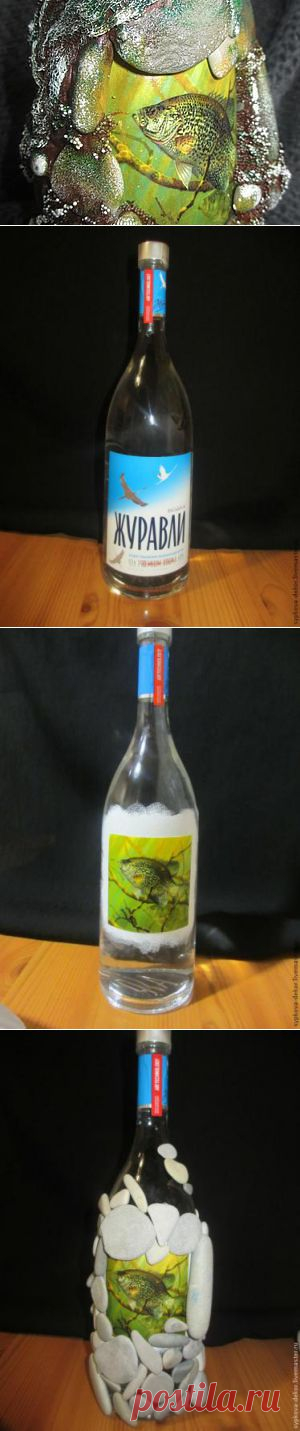 Декупаж - Сайт любителей декупажа - DCPG.RU | Декор "мужской" подарочной бутылки