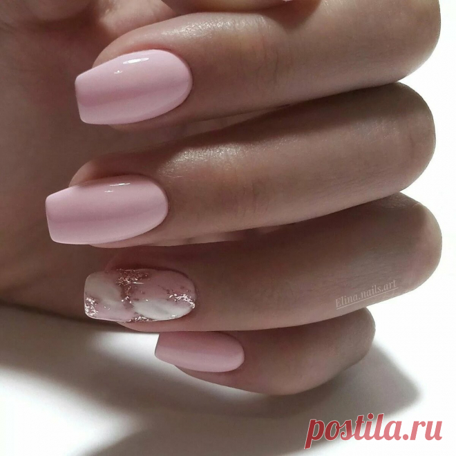 Молочно розовый маникюр Смотрите 61 фото онлайн - Молочно розовый маникюр. Тема: Маникюр