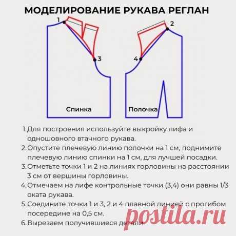 ​Моделирование классического рукава реглан