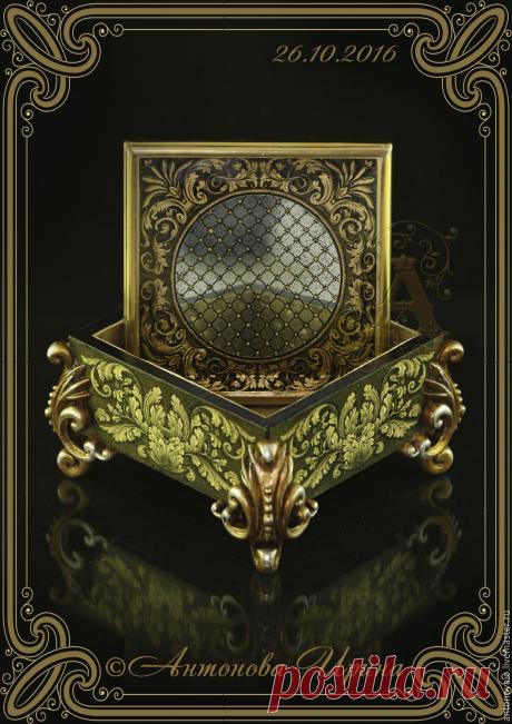 Шкатулка-"Эгломизе" – купить в интернет-магазине на Ярмарке Мастеров с доставкой - BA81TRU | Санкт-Петербург