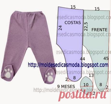 CALÇA DE BEBÉ FÁCIL DE FAZER-1 - Moldes Moda por Medida