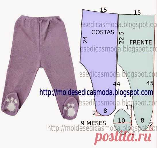 CALÇA DE BEBÉ FÁCIL DE FAZER-1 - Moldes Moda por Medida
