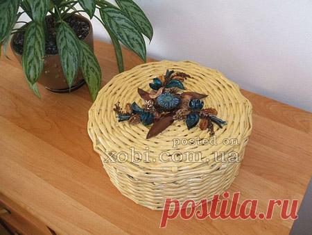 самая простая корзинка из газет. идеи и мастер-класс