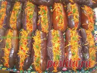 Баклажаны, фаршированные овощами