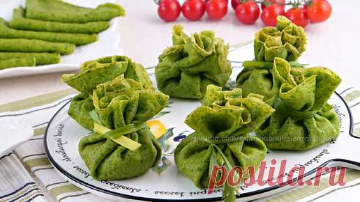 🥞🥬 Закусочные Шпинатные Блинчики с двумя аппетитными начинками - Красиво, Вкусно, Полезно! 🥞🥬 | Дина, Коллекция Рецептов | Дзен