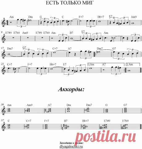 Видеоурок на синтезаторе &quot;Есть только миг&quot; | Для галочки