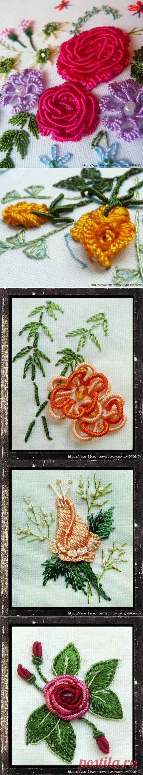 Бразильская объемная вышивка, мастер-класс