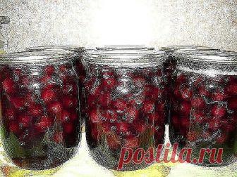 ВИШНЯ в ЖЕЛЕ - Очень ВКУСНО и КРАСИВО
Вначале нужно немного потрудиться - очистить вишню от косточек
Очищенной вишни нам нужно трёхлитровую банку (просто рецепт у меня рассчитан на такое количество ягод).
Далее-разводим в 0,5л.воды 70 г желатина, даём ему набухнуть.
Пока желатин набухает, подготовленную вишню засыпаем сахаром - его нужно взять ровно 1 кг и, доведя до кипения, кипятим 3-5 минут.
Набухший желатин нагреваем, но не кипятим,чтобы весь растворился и выливаем в к...