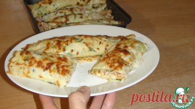 Кабачковые блинчики с мясом Кулинарный рецепт