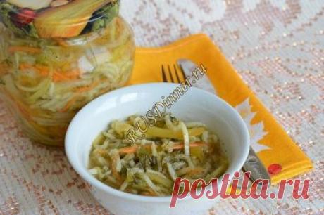 Кабачки по-корейски впрок и так.
