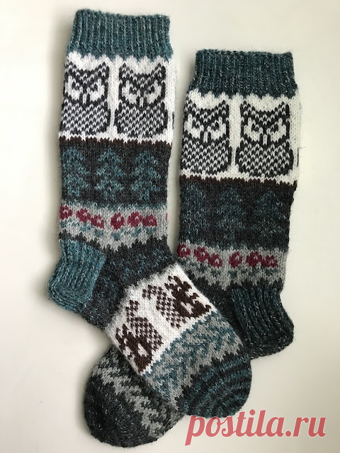 Жаккардовые совы, белочки, вишенки и елочки!