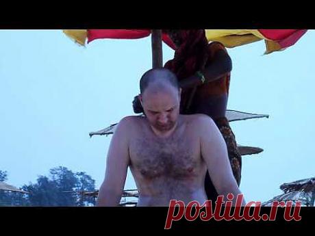 ▶ Индийский массаж головы - Indian head massage - YouTube