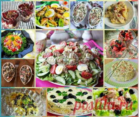 20 салатов из рыбы и морепродуктов