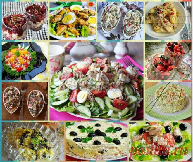20 салатов из рыбы и морепродуктов