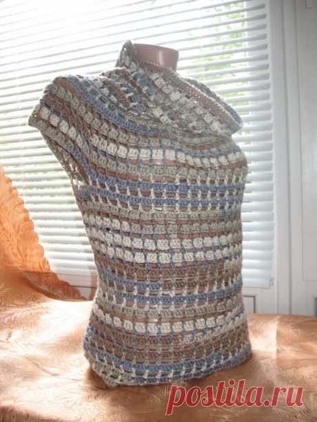 Пуловер с коротким рукавом для прохладных летних вечеров / KNITLY.com - блог о рукоделии