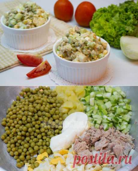 Салат с тунцом консервированным, огурцом, яйцами - рецепт с фото | Все Блюда