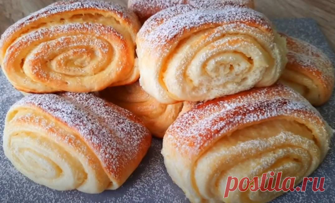 Дрожжевые булочки с заварным кремом. Очень вкусные и нежные Безупречное воздушное удовольствие!