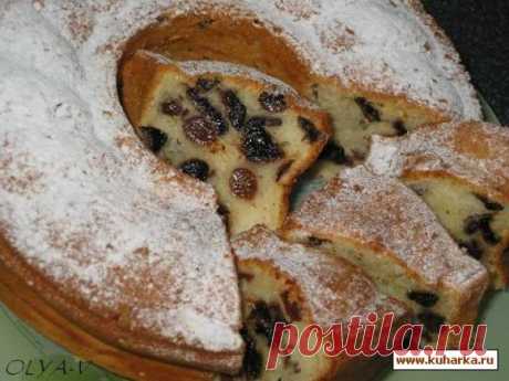 Рецепт: Йогуртовый кекс с черносливом