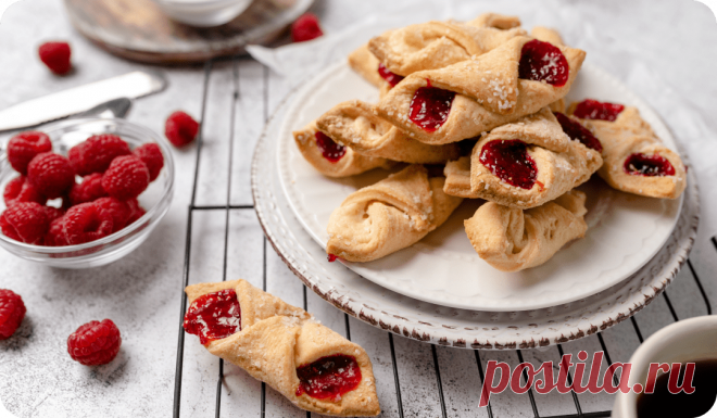 Конвертики с малиной