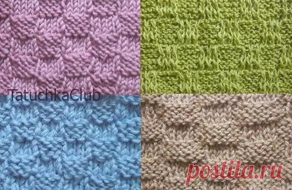 Рисунок шахматы спицами