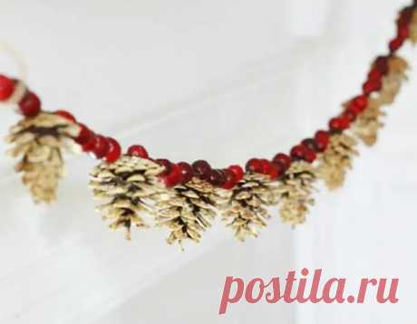 Как сделать новогоднюю гирлянду своими руками — 5 мастер-классов - Декоративное королевство - медиаплатформа МирТесен