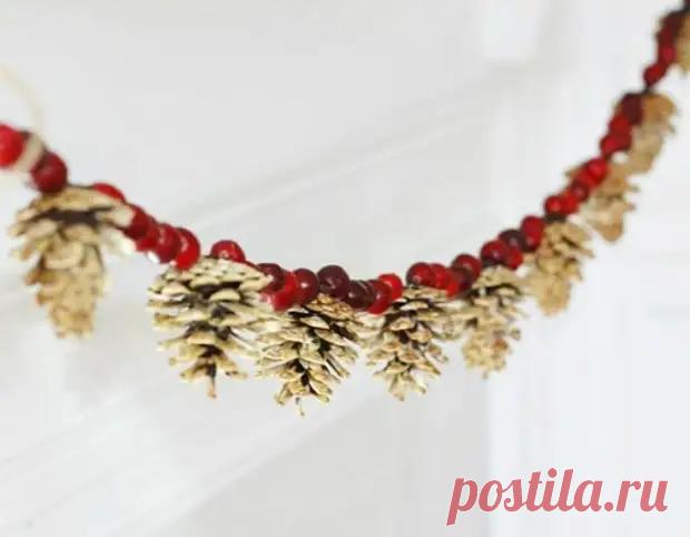 Как сделать новогоднюю гирлянду своими руками — 5 мастер-классов - Декоративное королевство - медиаплатформа МирТесен