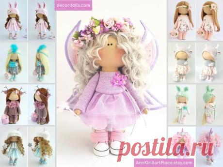 Nursery Decor Butterfly Doll Handmade Tilda Interior Doll | Etsy Hello, dear visitors!  This is handmade cloth doll created by Master Irina B. (Kiev, Ukraine). Doll is 24 cm (9.44 inch) tall and made of only quality materials. All dolls stated on the photo are mady by Irina B. You can find them in our shop searching by artist name: