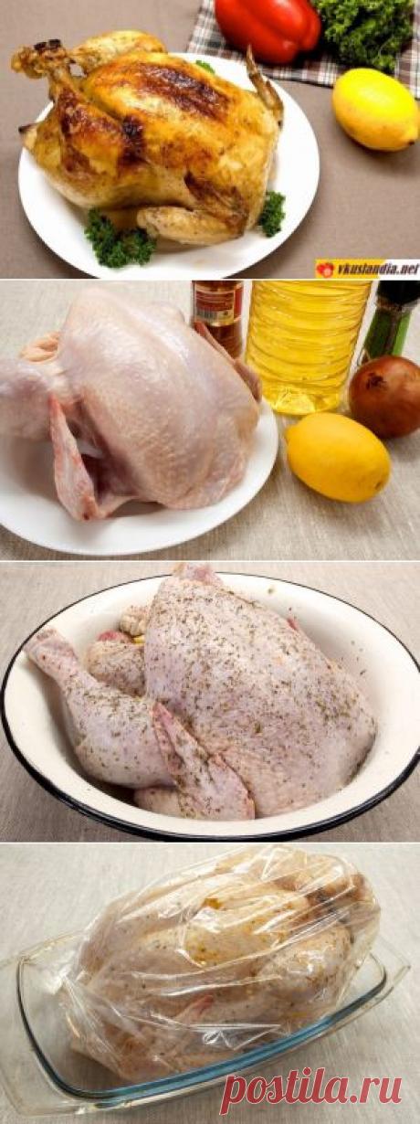 Курица, запечённая с французскими травами