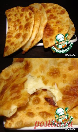 Лепешки с сыром "Проще простого" (заготовки можно замораживать)