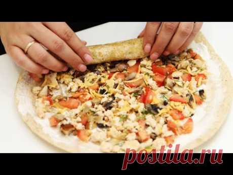 КОГДА ХОЧУ ЧТО-ТО ВКУСНОЕ, но мало ВРЕМЕНИ, готовлю Это! Быстрый Рецепт Из Лаваша!