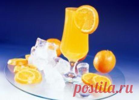 Напиток из замороженных апельсинов.
