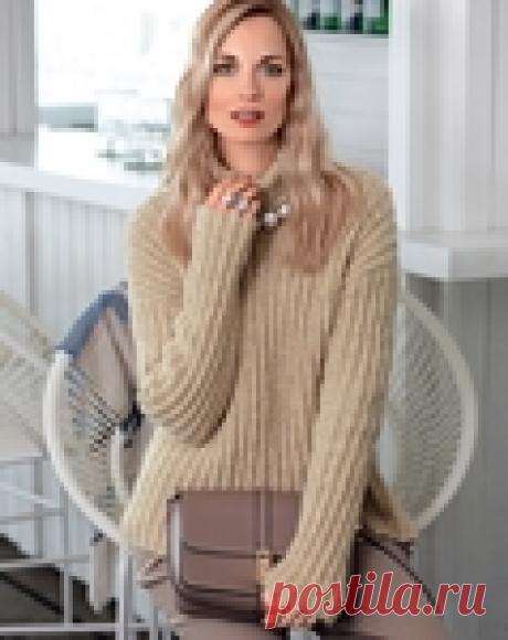 Свитер «оверсайз» в рубчик