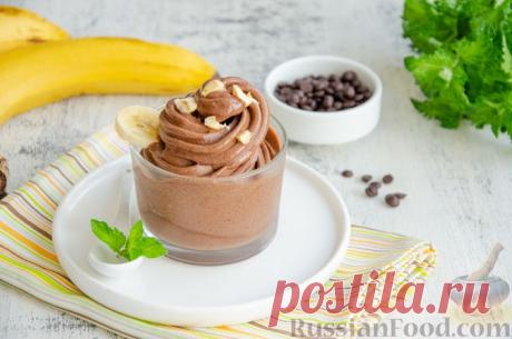 Рецепт: Банановое мороженое с какао на RussianFood.com