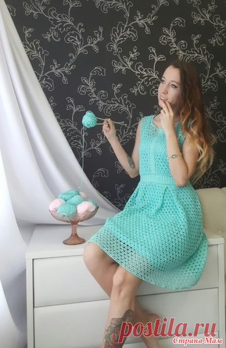 . Платье Тиффани крючком - Вязание - Страна Мам