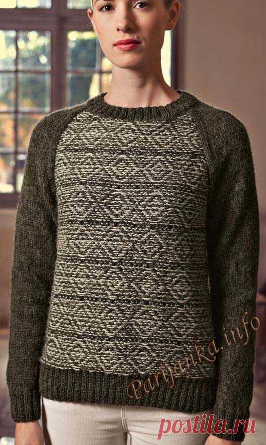 Пуловер с жаккардом (ж) 153 Creations 15/16 Bergere de France №4676