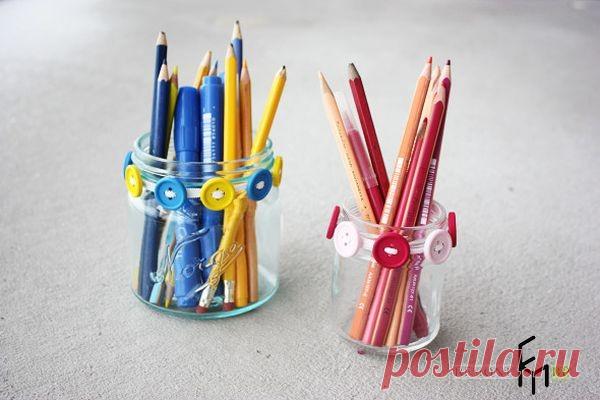 16 необычных подставок для карандашей и ручек сделанных своими руками