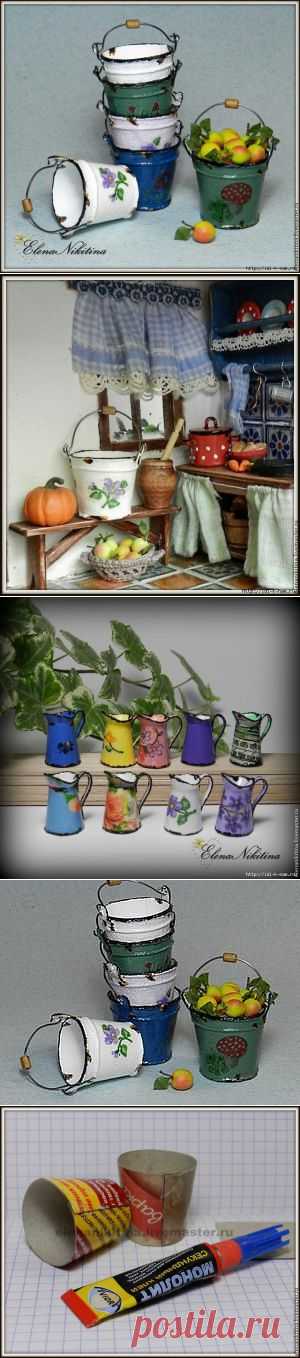 эмалированное ведро для куклы