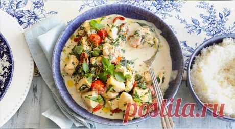 Сливочное рагу с курицей, томатами и зеленью – пошаговый рецепт с фото на сайте Гастроном