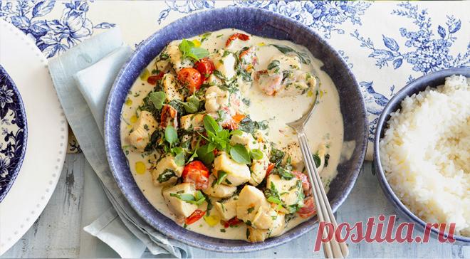 Сливочное рагу с курицей, томатами и зеленью – пошаговый рецепт с фото на сайте Гастроном