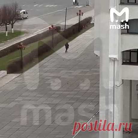 Появилось видео попытки поджога здания правительства Владимирской области