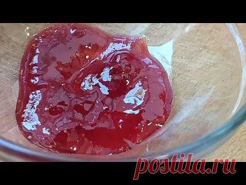 Густой клубничный джем без загустителя. Легко и оочен вкусно!