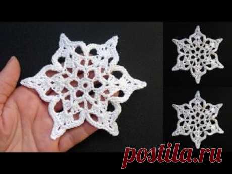 ПРЕЛЕСТЬ! Новая снежинка крючком Crochet snowflake pattern