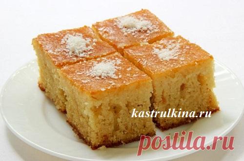 Рецепт турецкого пирога ревани с манкой