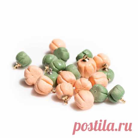 Керамические бусины ручной работы в виде тыквы, 10 шт | AliExpress