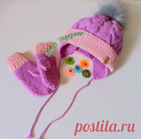 Детская шапка &quot;Косы&quot; на подкладе и ушками на завязках. МК, ч.1
