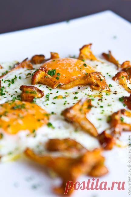 Яичница с грибами | Кулинарные заметки Алексея Онегина