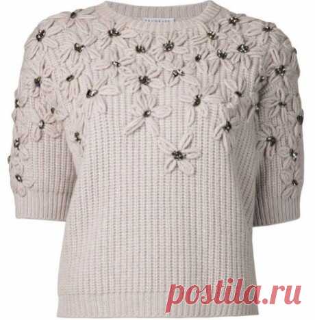 Вязать легко и просто. Лучшие простые приемы для красивой вышивки вязаных вещей. | Вязалки Веселого Хомяка | Дзен