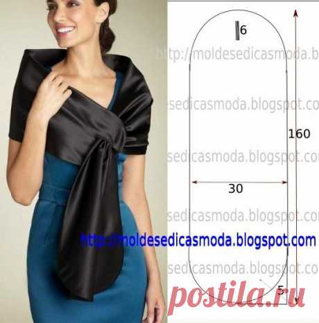ECHARPE - Moldes Moda por Medida