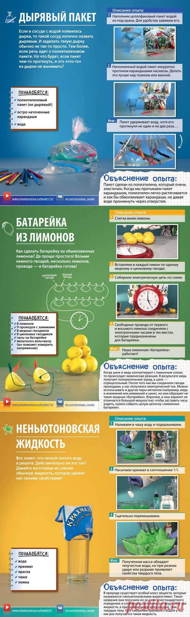 5 простых научных опытов, которые порадуют