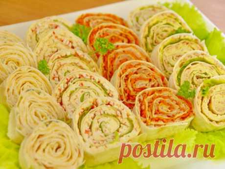 20 самых вкусных начинок для рулета из лаваша!